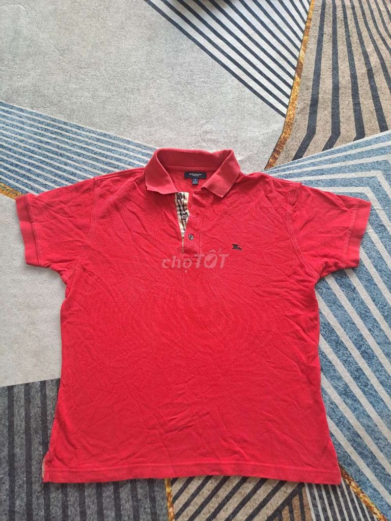 Áo polo Burberry Nam Đỏ Thoáng mát Ngang 48. Mua bán Quần áo tại Thành phố Hải Dương Hải Dương được đăng bởi Hải Anh hình 1
