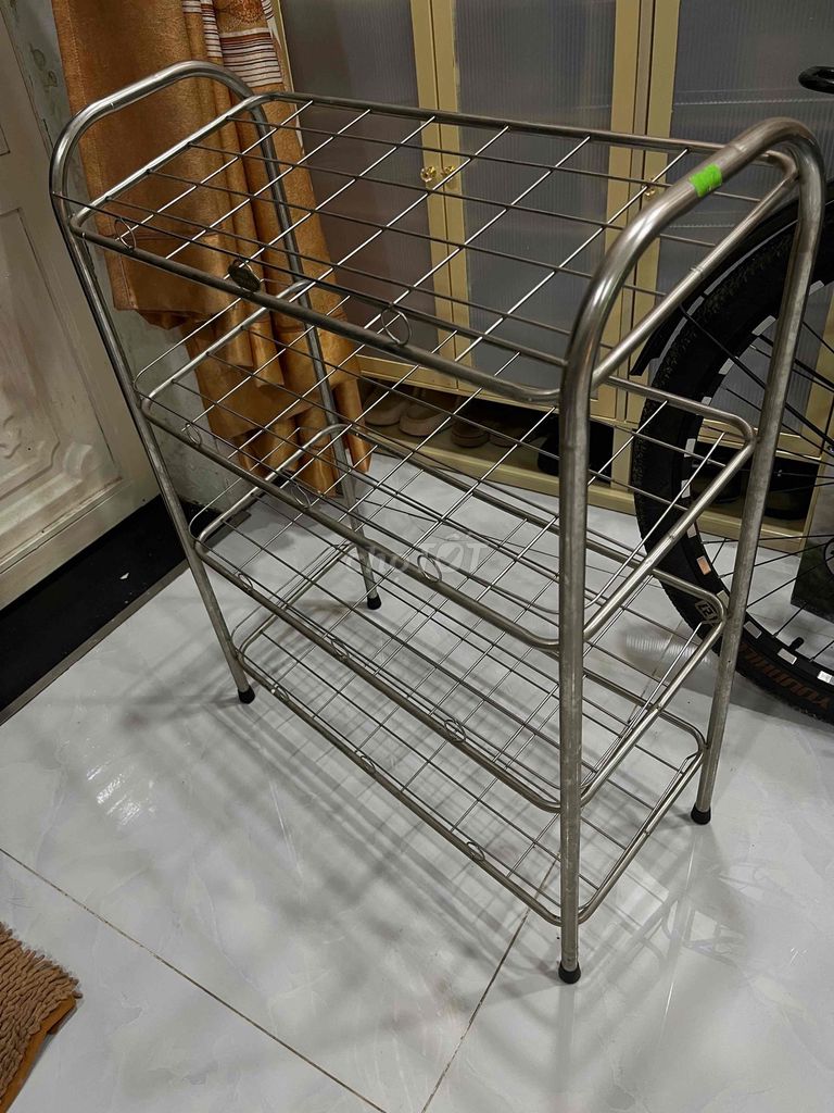 Kệ giày dép Inox 304 -4tầng. Mua bán Tủ, kệ gia đình tại Huyện Hóc Môn Tp Hồ Chí Minh được đăng bởi Tan Dinh hình 1