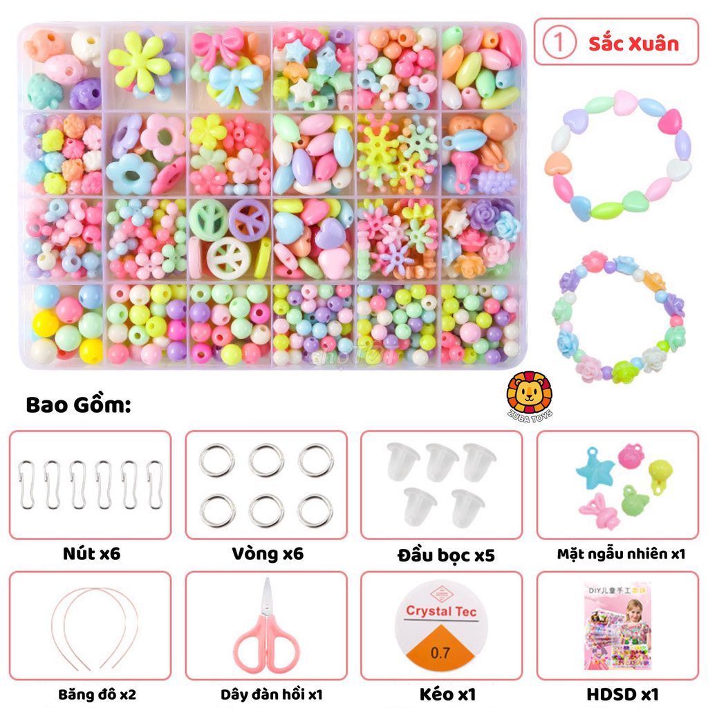 Bộ Đồ Chơi DIY Xâu Vòng Tay Zuba Toys. Mua bán Mẹ và bé tại Thành phố Thái Nguyên Thái Nguyên được đăng bởi Zuba hình 1