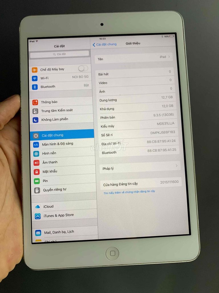 iPad Mini 16GB. Mua bán Máy tính bảng tại Thành phố Phan Thiết Bình Thuận được đăng bởi Minh Thư hình 1