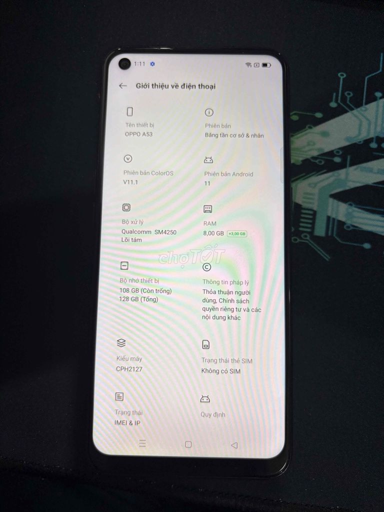 OPPO A53 8/128GB Đen có VoLTE. Mua bán Điện thoại tại Thị xã Bến Cát Bình Dương được đăng bởi Thuần hình 1