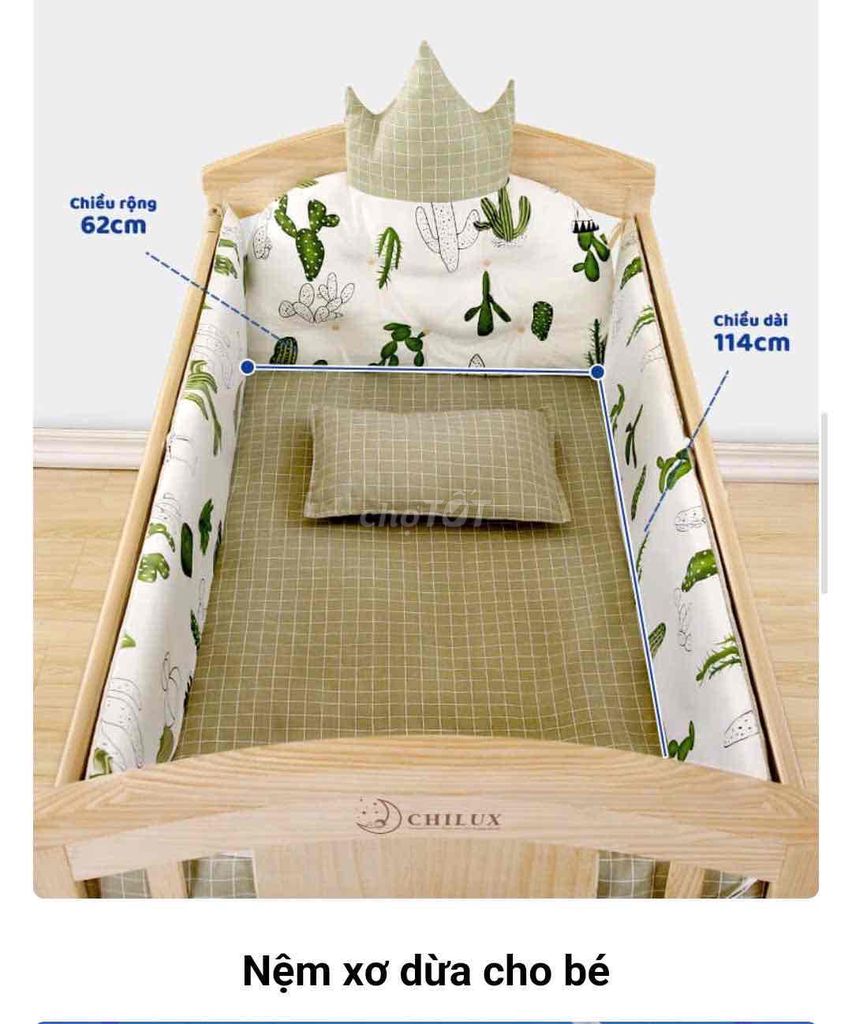 giường cũi cho bé CHILUX MỚI 99 %