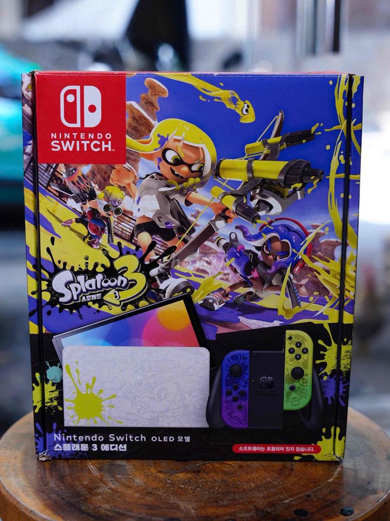 Nintendo Switch Oled Splatoon Edition fullbox