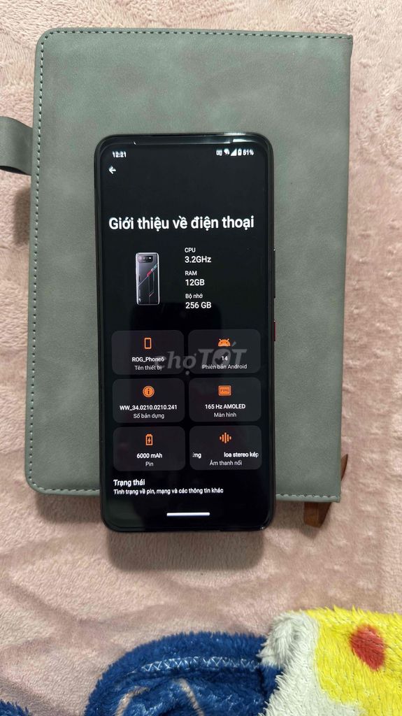 ROG Phone 6 256GB Đen. Mua bán Điện thoại tại Thành phố Dĩ An Bình Dương được đăng bởi Trần thuận hình 1