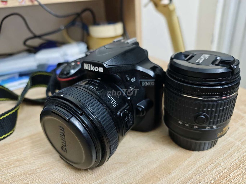 Nikon D3400 1k shot + 2 len phụ kiện. Mua bán Máy ảnh, Máy quay tại Quận Tân Phú Tp Hồ Chí Minh được đăng bởi Ve chay đồ cũ thanh lý hình 1