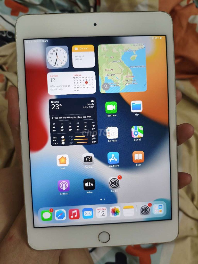 Apple iPad mini 4 128GB Trắng zin. Mua bán Máy tính bảng tại Quận Bắc Từ Liêm Hà Nội được đăng bởi Chip hình 1