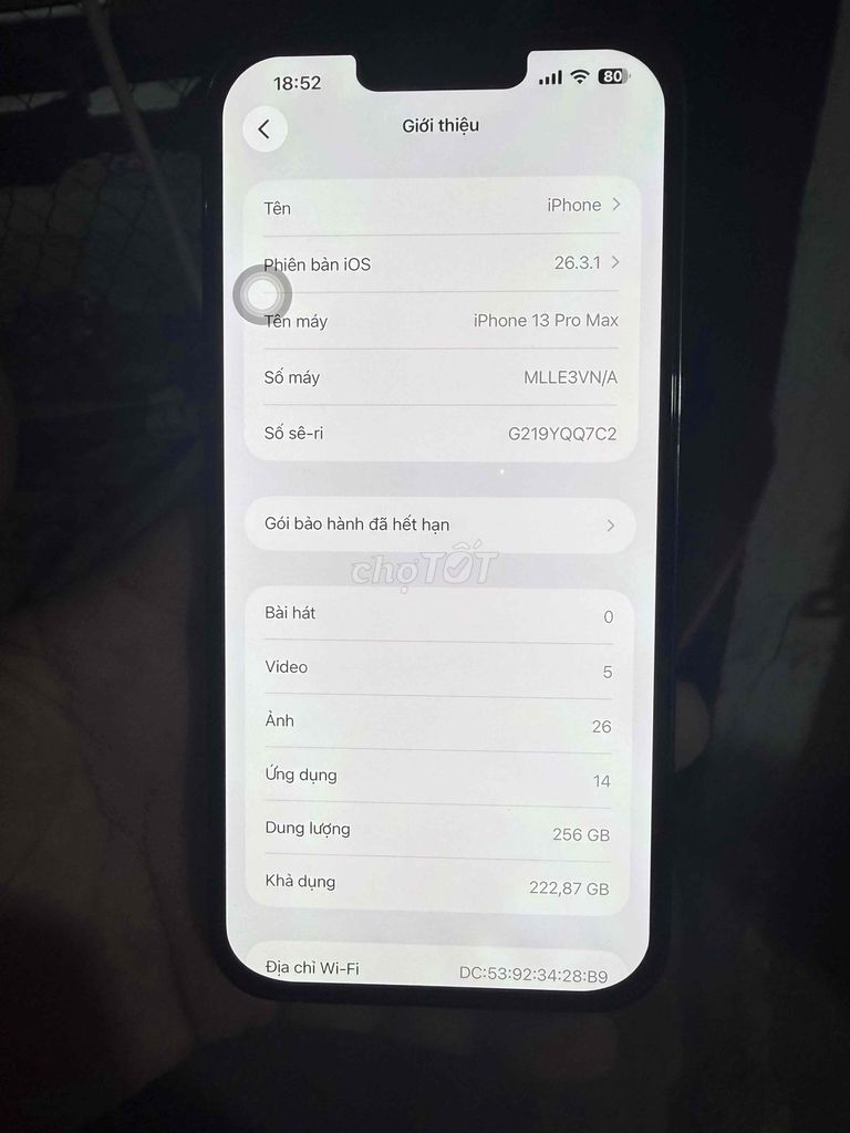 iPhone 13 Pro Max 256GB Đã dùng. Mua bán Điện thoại tại Thành phố Thuận An Bình Dương được đăng bởi Bibi hình 1