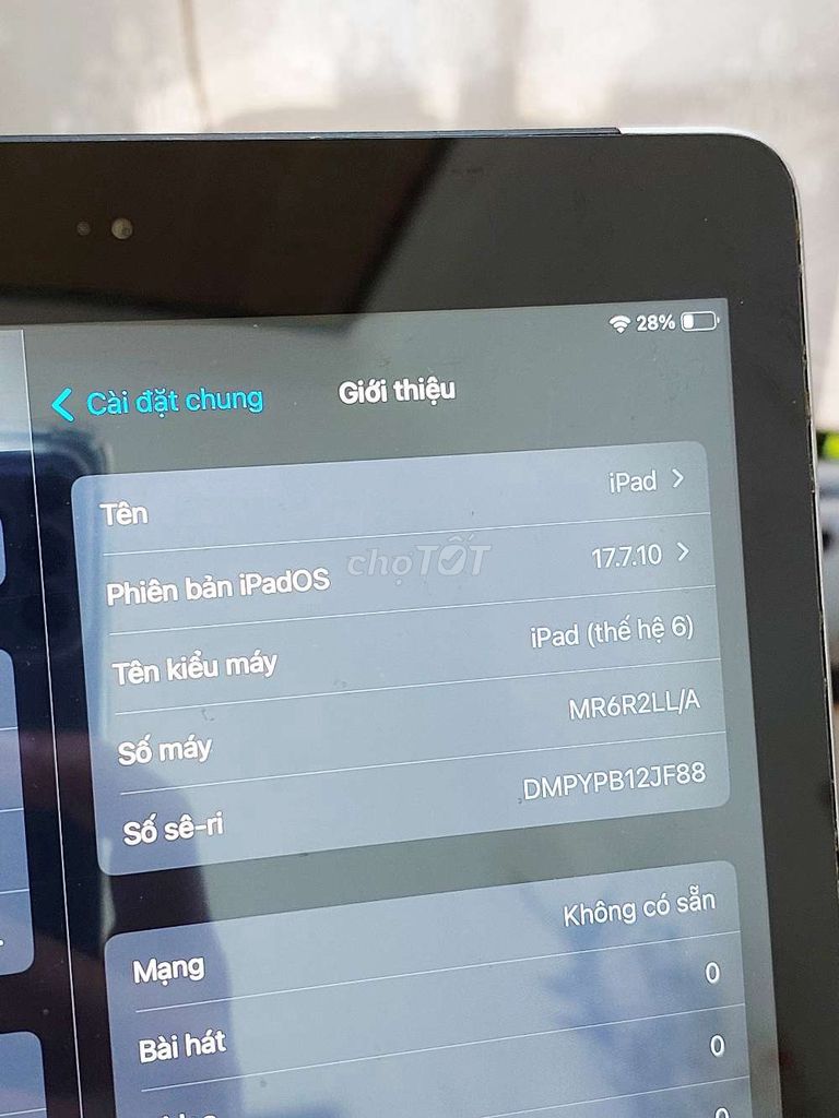 Apple iPad Gen 6 Đen. Mua bán Máy tính bảng tại Quận Hải Châu Đà Nẵng được đăng bởi Lộc Roy hình 1