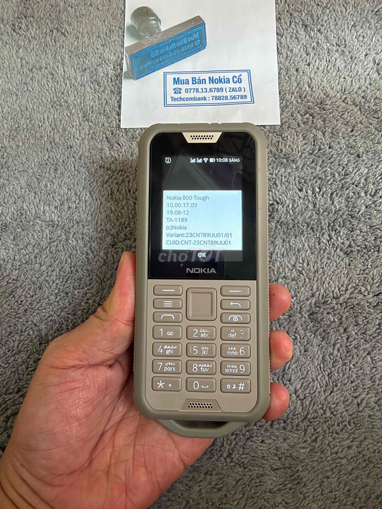 800 Tough xám Camo 4G Wifi phát Wifi 99% như mới. Mua bán Điện thoại tại Quận 10 Tp Hồ Chí Minh được đăng bởi Mua Bán Nokia Cổ hình 1