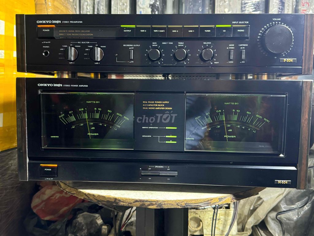 Bộ Pre Pow Onkyo M-504 & P306 cs-780w chạy 16 sò.