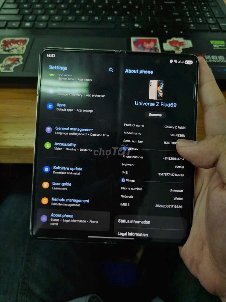 SS Galaxy Z Fold4 full cn để lại ae giá siêu êm. Mua bán Điện thoại tại Thành phố Dĩ An Bình Dương được đăng bởi Anh Quân hình 1