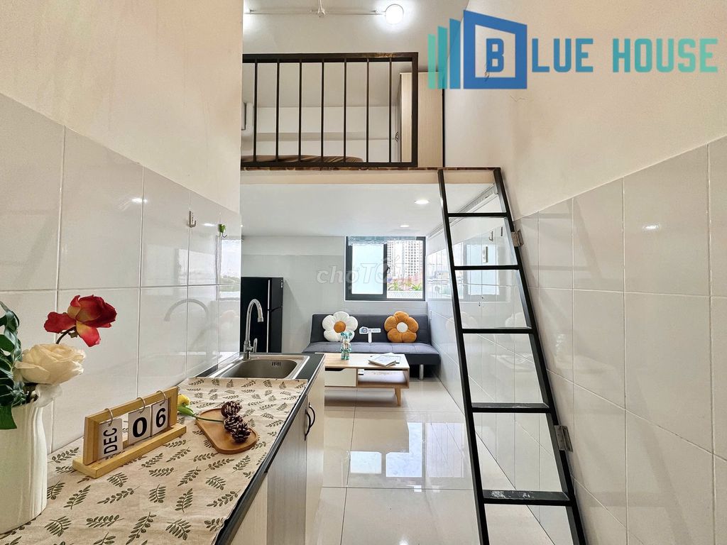 CHDV gác cao  full nội thất mới Hòa Bình gần ĐH Văn Hiến, Đầm Sen