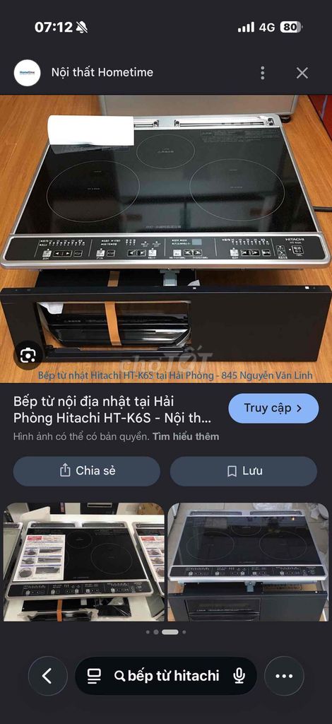 Bếp điện từ Hitachi Nhật Bản. Mua bán Bếp, lò, đồ điện nhà bếp tại Quận Tây Hồ Hà Nội được đăng bởi Truc Linh Nguyen hình 1