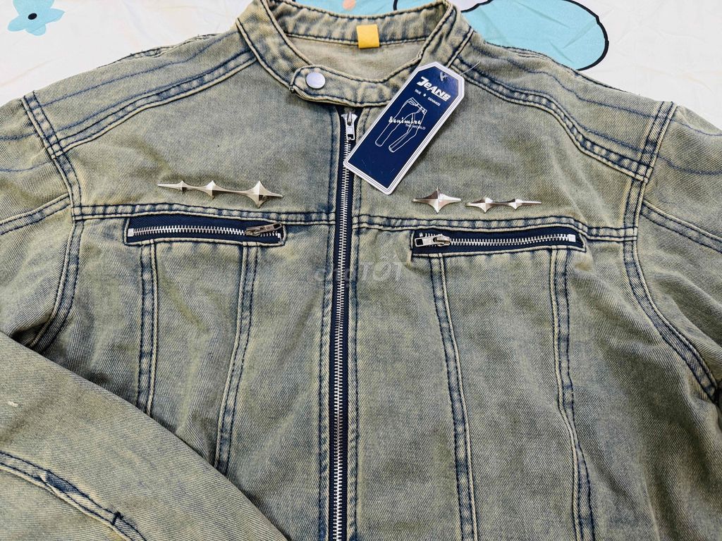 Mua nhầm size nên cần pass Áo Khoác Denim kiểu Mỹ