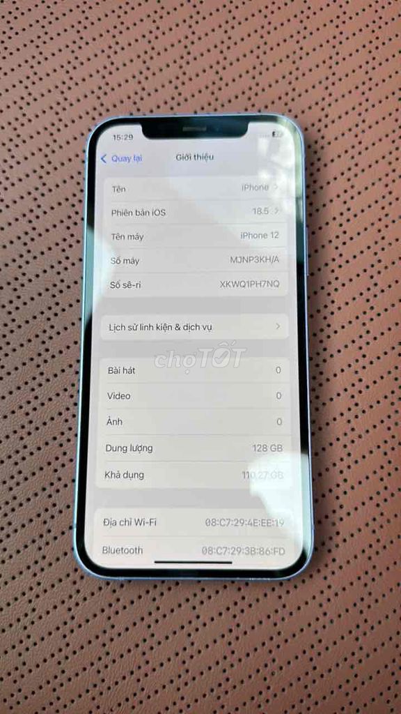 Apple iPhone 12 128GB Tím. Mua bán Điện thoại tại Quận 7 Tp Hồ Chí Minh được đăng bởi Mr Wuy  hình 1