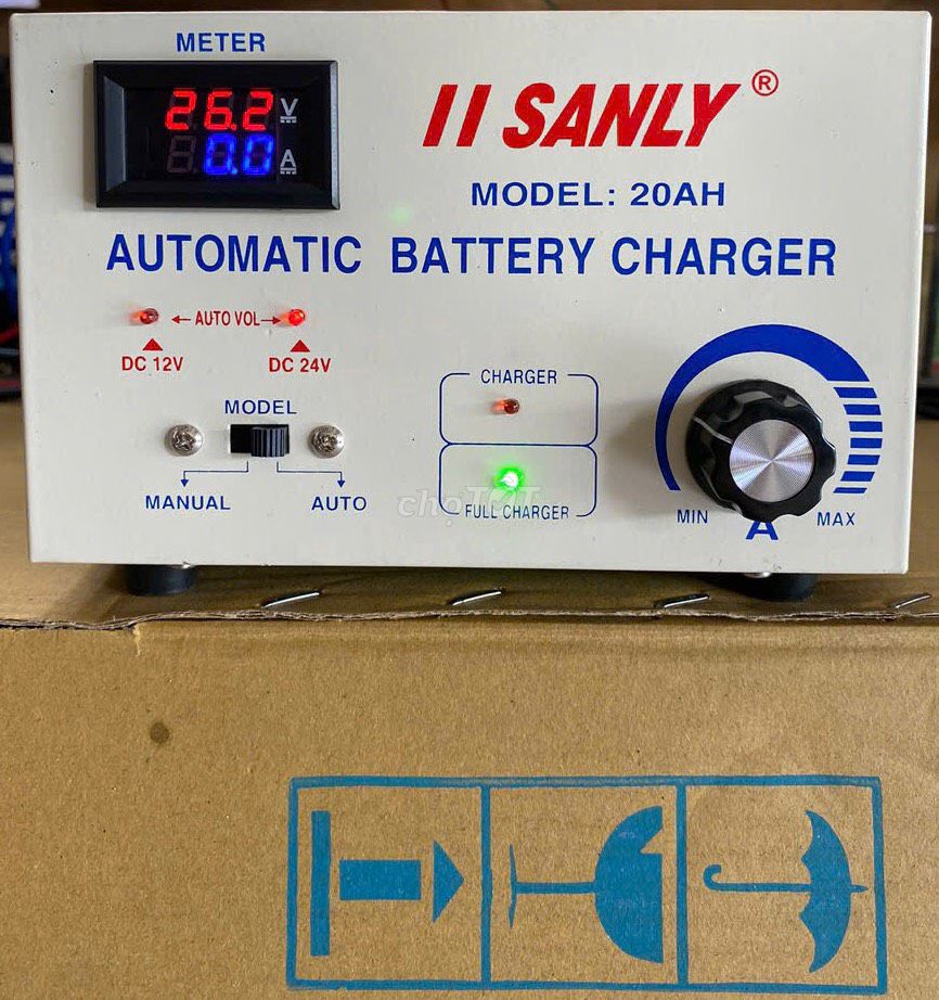 Bộ Sạc Ắc QuyTự Động Ngắt Khi Đầy SANLY20A 12V/24V