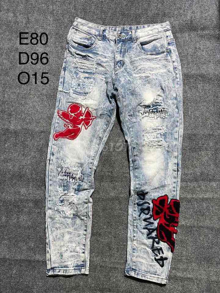 Jeans China thêu thiên thần rất đẹp. Mua bán Quần áo tại Thành phố Cao Lãnh Đồng Tháp được đăng bởi Chill 2Hand hình 1
