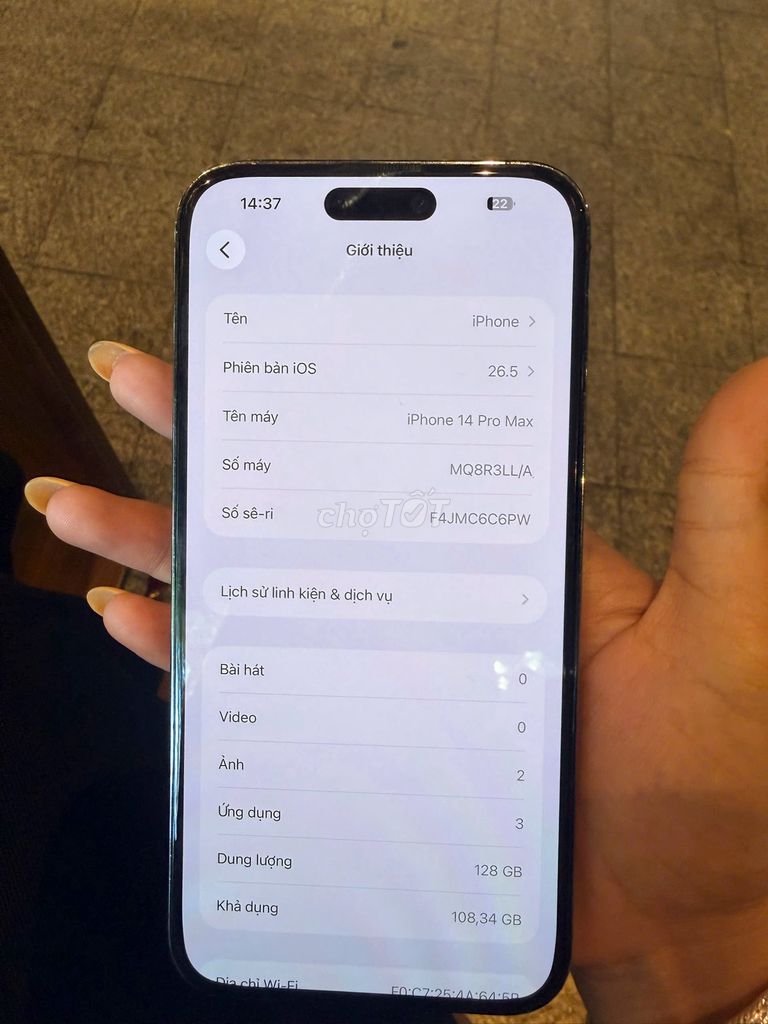 iPhone 14 Pro Max 128GB. Mua bán Điện thoại tại Thành phố Nha Trang Khánh Hòa được đăng bởi Bin Nguyễn hình 1