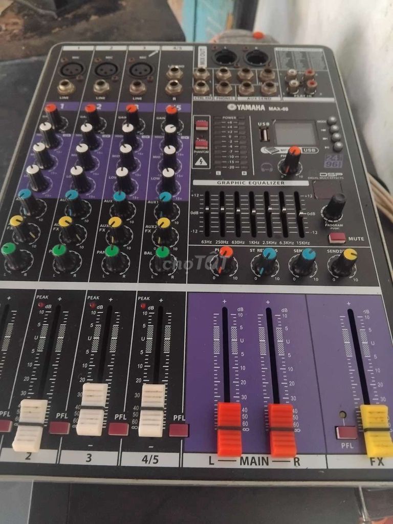 Mixer Yamaha MAX-08 Đen, Tím. Mua bán Tivi, Âm thanh tại Huyện Phụng Hiệp Hậu Giang được đăng bởi Vũ Hưng hình 1