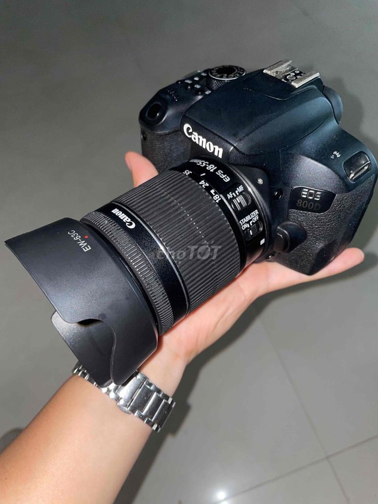 Máy ảnh Canon 800D Đen kèm lens 18-55mm. Mua bán Máy ảnh, Máy quay tại Quận Ninh Kiều Cần Thơ được đăng bởi Bùi Hồ Như Quỳnh hình 1