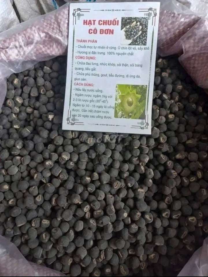Hạt chuối hột rừng khô. Mua bán Đồ ăn, thực phẩm và các loại khác tại Huyện Bù Đăng Bình Phước được đăng bởi Kim hình 1
