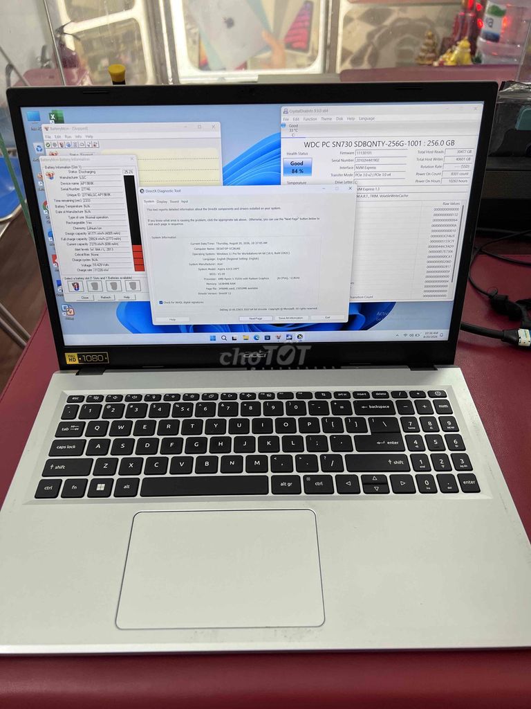 Acer Aspire ADM 5 7520U 16GB/256GB Cảm ứng Bạc. Mua bán Laptop tại Quận Bình Thạnh Tp Hồ Chí Minh được đăng bởi Hoàng Bằng hình 1