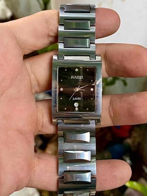 Đồng hồ Rado full đá Tungsten xám tro máy Nhật