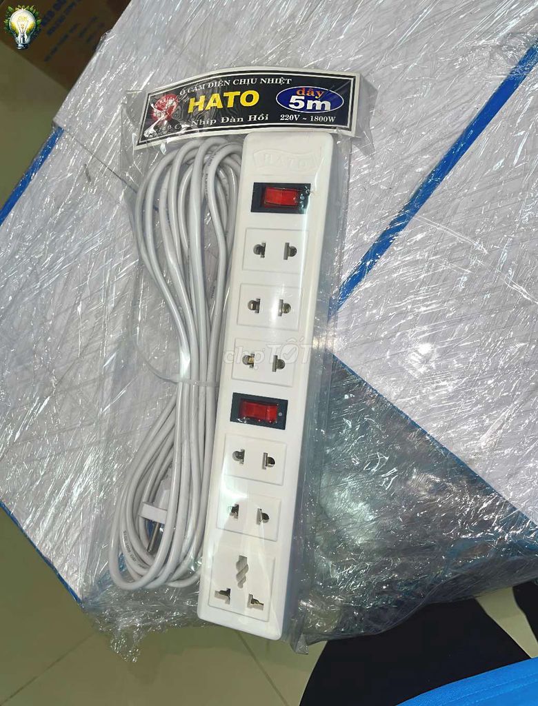 Ổ cắm điện HATO 6 lỗ 5m Trắng. Mua bán Nội thất, đồ gia dụng khác tại Thành phố Rạch Giá Kiên Giang được đăng bởi Nhã Đan hình 1