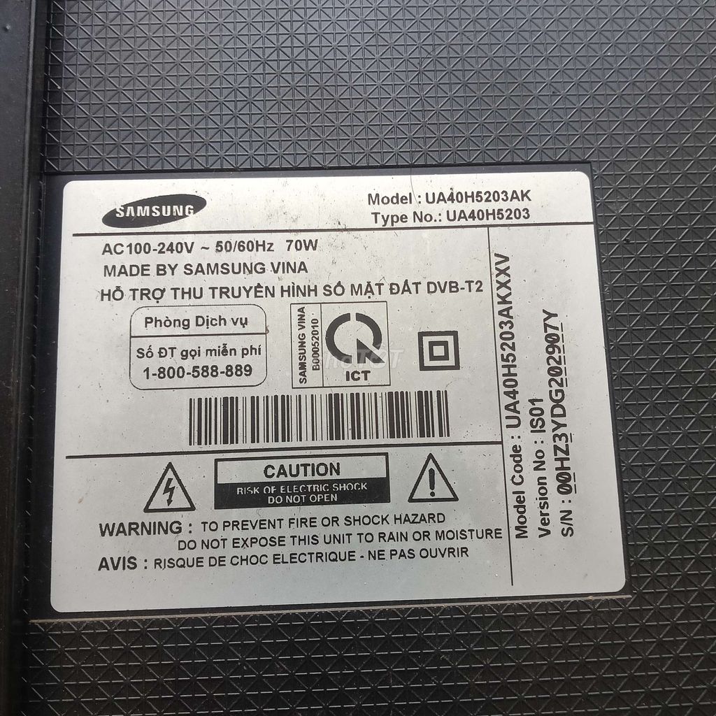 Tivi Samsung UA40H5203AK hư màn hoạt động tốt . Mua bán Tivi, Âm thanh tại Huyện Hồng Ngự Đồng Tháp được đăng bởi A Huy hình 1