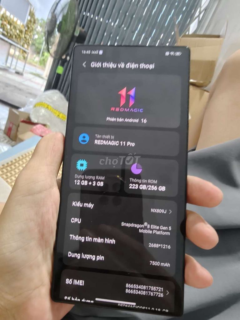 RedMagic 11 Pro 9 hãng FPT shop. Mua bán Điện thoại tại Thành phố Bến Tre Bến Tre được đăng bởi Từ Tuấn Bến Tre hình 1