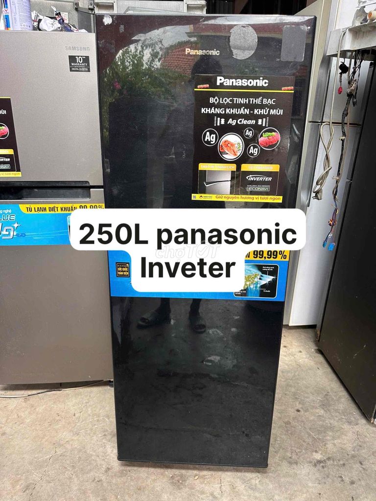 Tủ lạnh Panasonic 250L Inverter Đen. Mua bán Tủ lạnh tại Quận Dương Kinh Hải Phòng được đăng bởi Trần Văn Mừng hình 1