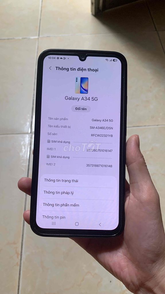 Samsung Galaxy A34 5G Bạc. Mua bán Điện thoại tại Quận Ngô Quyền Hải Phòng được đăng bởi Bii Nam hình 1