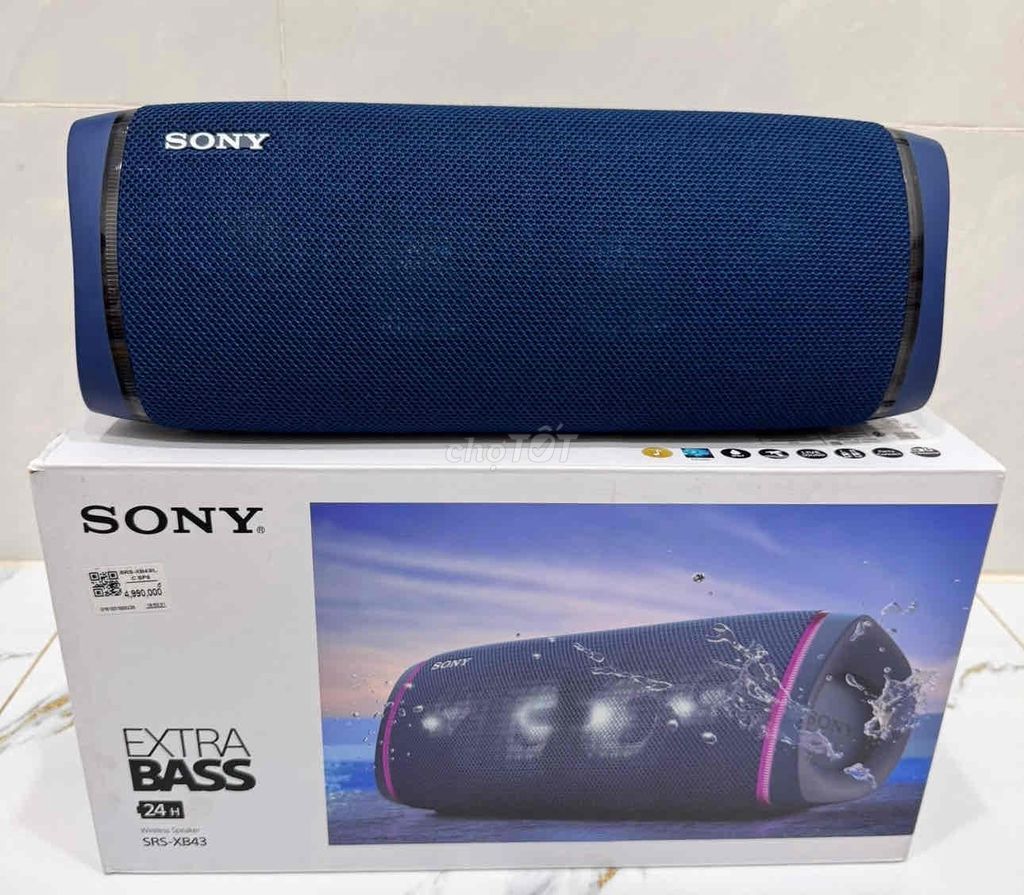Loa Bluetooth Sony SRS-XB43 Xanh Extra Bass. Mua bán Tivi, Âm thanh tại Quận 6 Tp Hồ Chí Minh được đăng bởi công hình 1