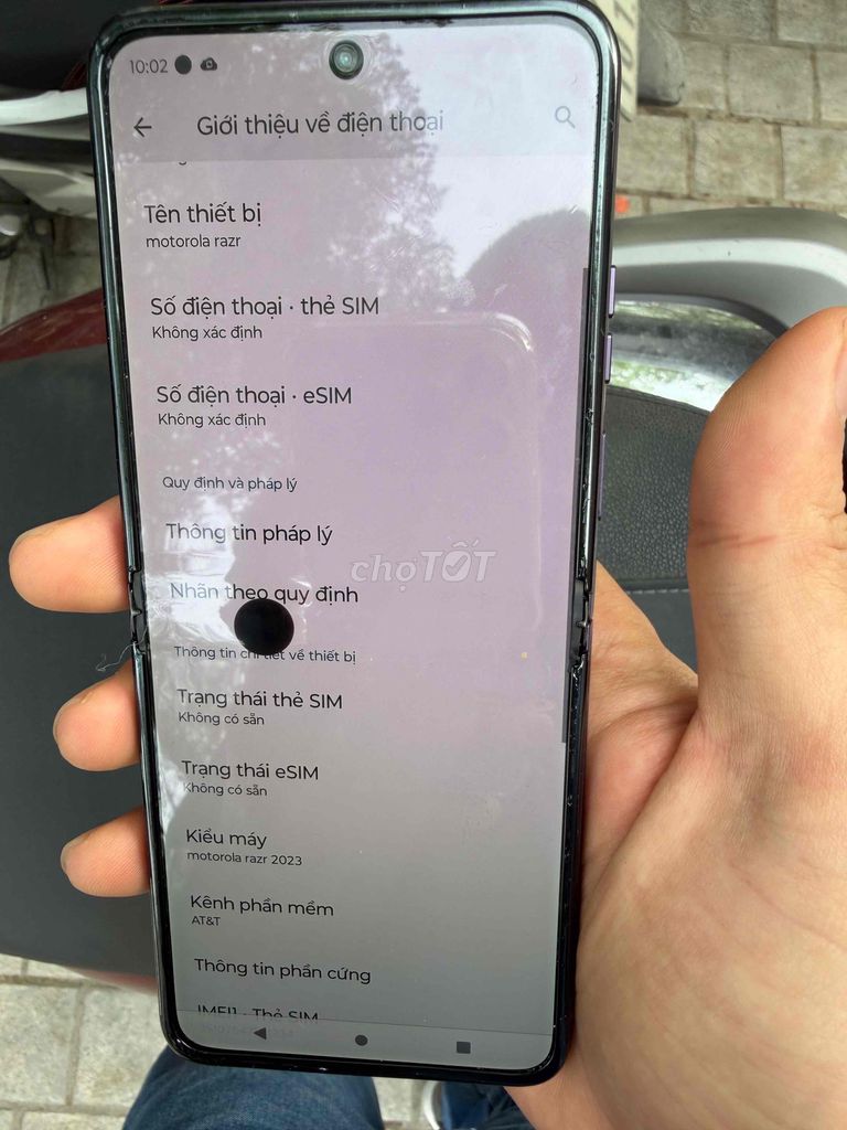 Motorola Razr 2023 128GB Tím. Mua bán Điện thoại tại Quận Bắc Từ Liêm Hà Nội được đăng bởi trinh van thuan hình 1