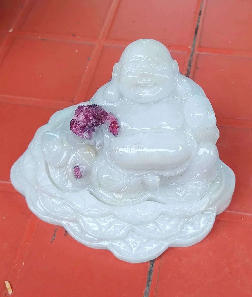 Tượng Di Lặc đá cẩm thạch trắng liền khối. Mua bán Đồ sưu tầm, đồ cổ tại Quận Lê Chân Hải Phòng được đăng bởi Nguyễn Hiếu hình 1
