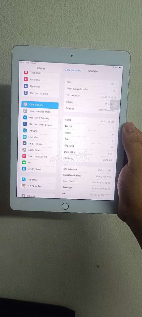 Apple iPad Gen 6 32GB bạc. Mua bán Máy tính bảng tại Quận Ninh Kiều Cần Thơ được đăng bởi bohai hình 1