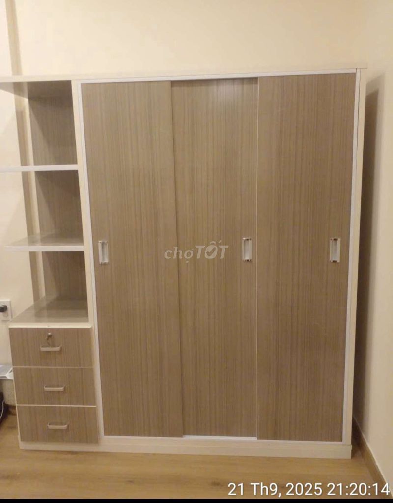 TỦ NHỰA LÙA 3 CÁNH 1 KỆ MÀU XÁM VÂN GỖ. Mua bán Tủ, kệ gia đình tại Quận Gò Vấp Tp Hồ Chí Minh được đăng bởi Tủ nhựa đài loan hoàng quân hình 1