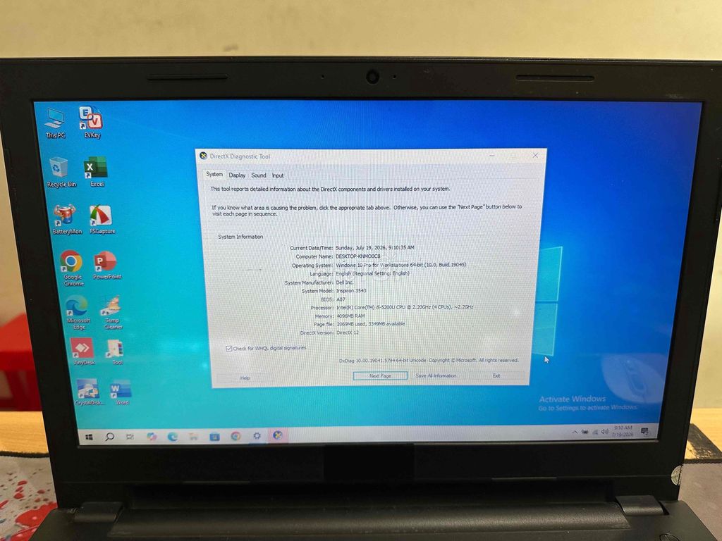 Dell Inspiron 3543 i5 15.6 inch Card 920M. Mua bán Laptop tại Quận Đống Đa Hà Nội được đăng bởi Nam Đường Láng hình 1