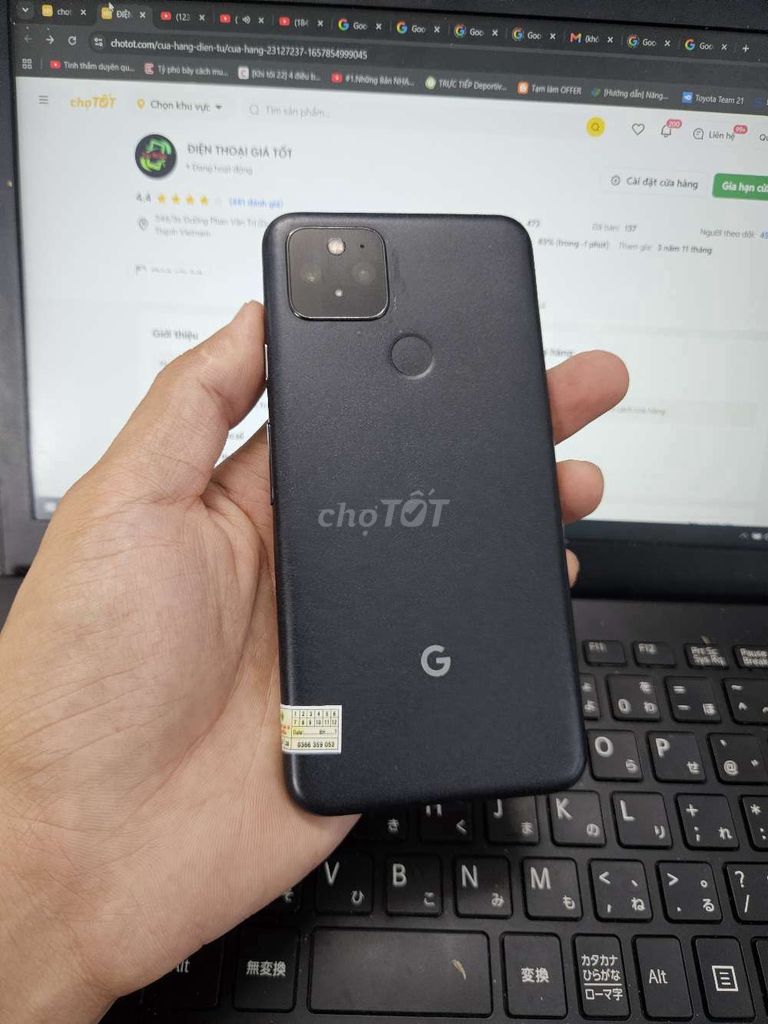 GOOGLE PIXEL 5 8GB.128GB SNAP 765G PIN 4083 ZIN. Mua bán Điện thoại tại Quận Bình Thạnh Tp Hồ Chí Minh được đăng bởi Dân Mobile hình 1