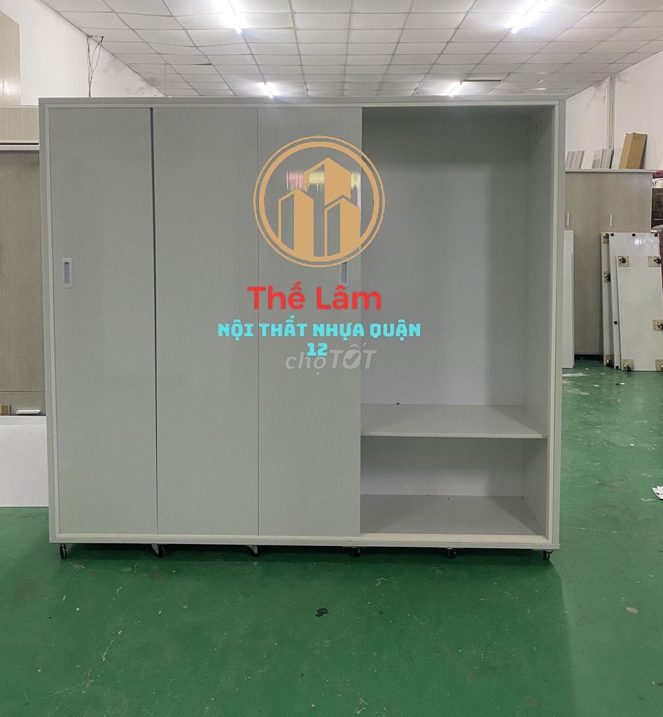 Tủ quần áo Nhựa  1m8 x 1m85 x 45cm. Mua bán Tủ, kệ gia đình tại Quận 8 Tp Hồ Chí Minh được đăng bởi Nhi Nội Thất Nhựa Giá Xưởng  hình 1