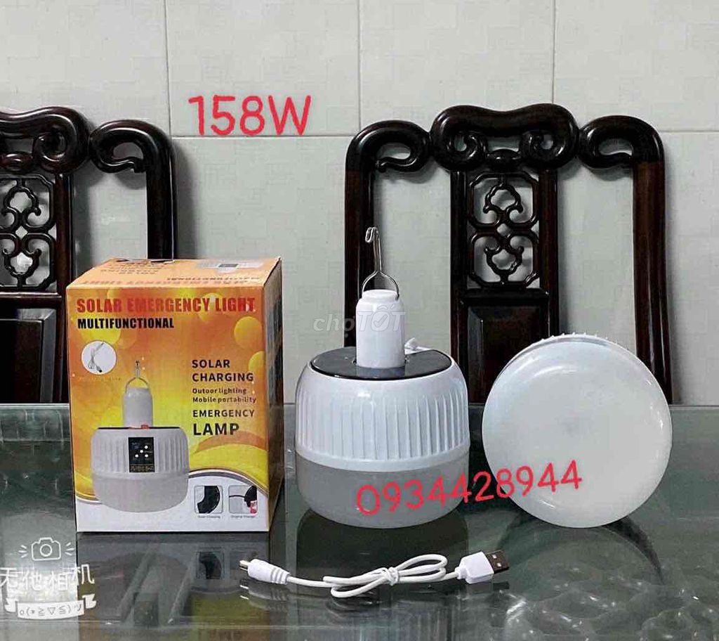 Bóng đèn sạc năng lượng 158W