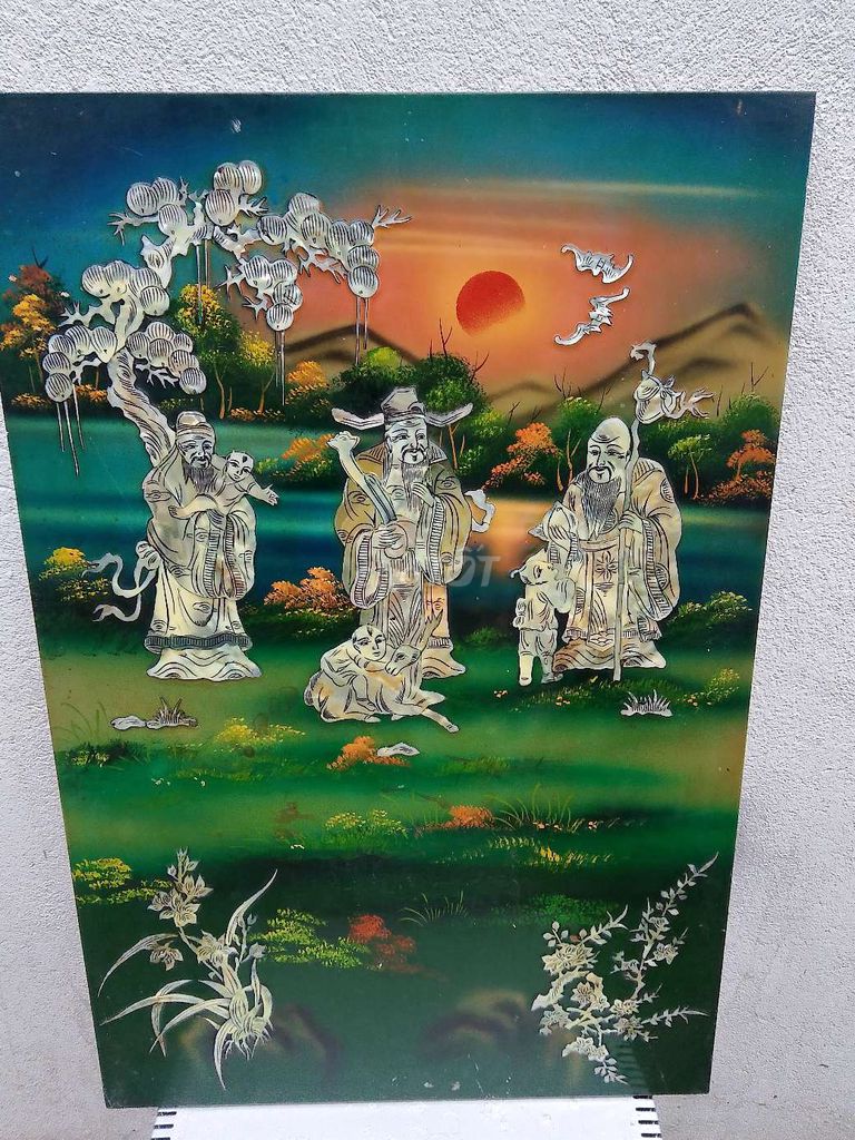 Tranh treo tường Sơn mài Phúc Lộc Thọ 40x60cm. Mua bán Đồ sưu tầm, đồ cổ tại Quận 6 Tp Hồ Chí Minh được đăng bởi Ngọc Lực hình 1