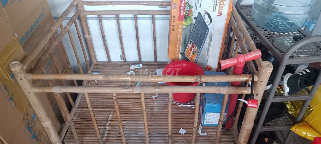 Cũi trẻ em tre tự nhiên màu Nâu. Mua bán Mẹ và bé tại Thành phố Bến Tre Bến Tre được đăng bởi Nguyễn Quốc Anh hình 1