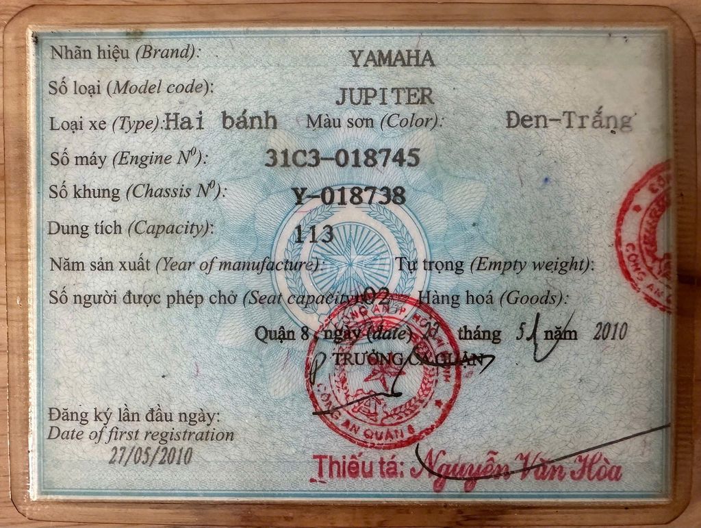Yamaha Jupiter 2010 Đen-Trắng 60925 km. Mua bán Xe máy tại Quận 8 Tp Hồ Chí Minh được đăng bởi Huỳnh thanh nhã  hình 9