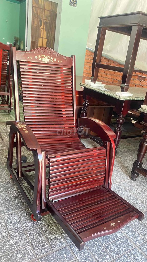 Ghế lười Gỗ căm xe Nâu. Mua bán Bàn ghế tại Thành phố Tây Ninh Tây Ninh được đăng bởi  Ngân Gỗ Tây Ninh  hình 1