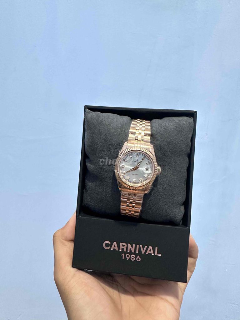 Đồng hồ Carnival Nữ Vàng hồng. Mua bán Đồng hồ tại Quận Tân Phú Tp Hồ Chí Minh được đăng bởi Minh Quân hình 1