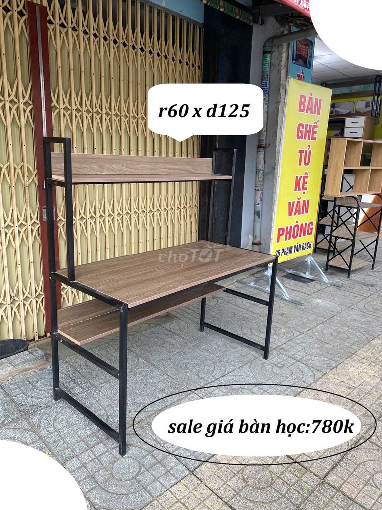 XẢ KHO BÀN LÀM VIỆC & BÀN HỌC 1M25 X 60