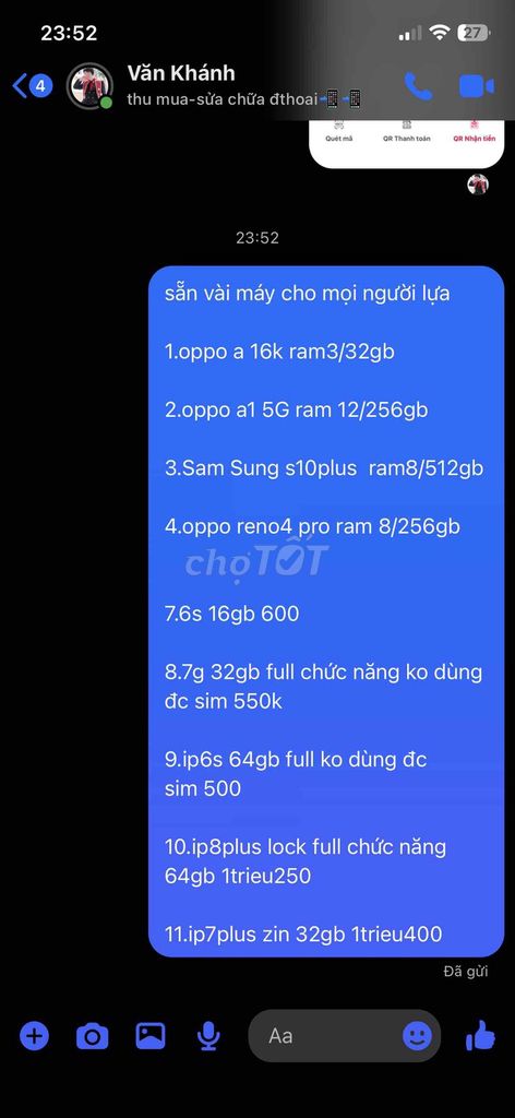 Các dòng đthoai. Mua bán Điện thoại tại Huyện Quảng Xương Thanh Hóa được đăng bởi maivankhanh hình 1