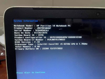 Thanh lý em Hp trắng như ngọc trinh I5 ram 8/256. Mua bán Laptop tại Huyện Đông Anh Hà Nội được đăng bởi NQ Laptop