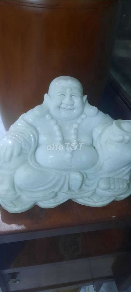 Tượng Phật Di Lặc đá cẩm thạch trắng nguyên khối. Mua bán Đồ sưu tầm, đồ cổ tại Huyện Bình Chánh Tp Hồ Chí Minh được đăng bởi ngọc châu hình 1